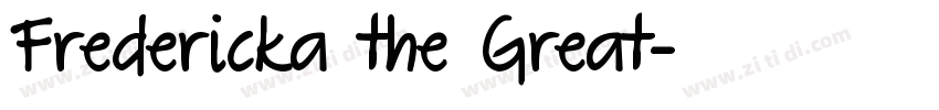 Fredericka the Great字体转换